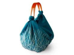 Baumwolltasche Furoshiki Tsuru, Blau, 100 Cm -Geschirr Discounter baumwolltasche furoshiki tsuru blau 100 cm 1
