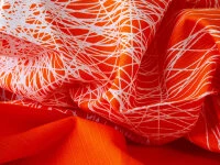 Baumwolltasche Furoshiki Tsuru, Orange, 100 Cm 7 Baumwolltasche Furoshiki Tsuru, Orange, 100 Cm – Bild 5