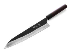 Damastmesser Gyuto 240 Kuroshiage Nami, 12 Lagen -Geschirr Discounter damastmesser gyuto 240 kuroshiage nami 12 lagen 1