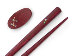 Essstäbchen Set Mit Ablage Tonbo, Purple Heart -Geschirr Discounter essstaebchen set mit ablage tonbo purple heart 1