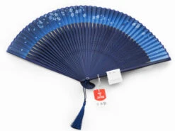Handfächer Ai Kagetsu, Indigo-Blau 17 Handfächer Ai Kagetsu, Indigo-Blau -Geschirr Discounter handfaecher ai kagetsu indigo blau 1