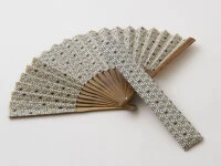 Handfächer Asanoha, Beige 9 Handfächer Asanoha, Beige – Bild 7