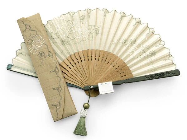 Handfächer Eien, Grün 11 Handfächer Eien, Grün – Bild 9