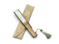 Handfächer Eien, Grün 6 Handfächer Eien, Grün – Bild 4