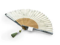 Handfächer Eien, Grün 7 Handfächer Eien, Grün – Bild 5