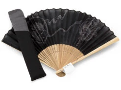Handfächer Fujin Raijin, Donner-Gott, Schwarz -Geschirr Discounter handfaecher fujin raijin donner gott schwarz 1