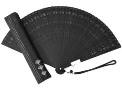 Handfächer Kuroi Taki, Schwarz -Geschirr Discounter handfaecher kuroi taki schwarz 1