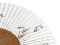Handfächer Tsubame, Weiß 8 Handfächer Tsubame, Weiß – Bild 6