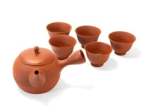 Japanisches Teeservice, 6-teilig, Kyusu Tokoname Tobikanna Shu 5 Japanisches Teeservice, 6-teilig, Kyusu Tokoname Tobikanna Shu – Bild 3