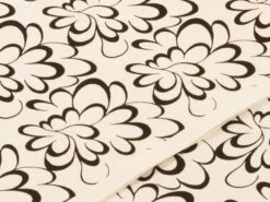 Japanpapier Chiyogami, Blütenkalligrafie Schwarz/weiß -Geschirr Discounter japanpapier chiyogami bluetenkalligrafie schwarz weiss 1