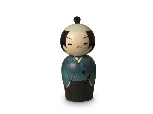 Kokeshi: Holzfigur Samurai 8 Kokeshi: Holzfigur Samurai – Bild 7