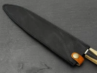 Messerhülle Leder Gyuto, Schwarz 6 Messerhülle Leder Gyuto, Schwarz – Bild 4