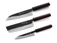 Messerset Damastmesser Nami Santoku II