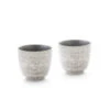 Sake Becher, Silber, 2er Set