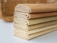 Serviette Bio Napkins, Ivory, 50cm X 50cm 5 Serviette Bio Napkins, Ivory, 50cm X 50cm – Bild 3