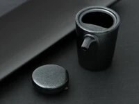 Sojasoßenkännchen, Porzellan Schwarz 8 Sojasoßenkännchen, Porzellan Schwarz – Bild 6