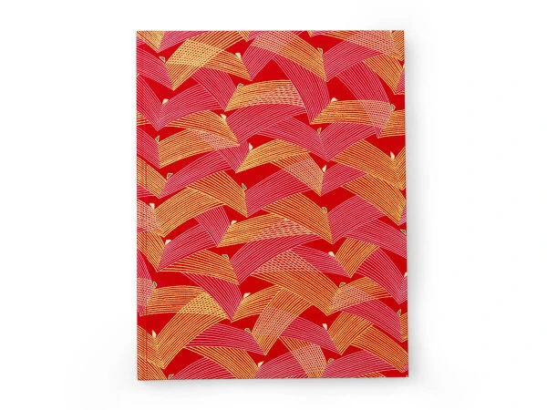 Japanbuch Tokyo Memo, Chiyogami Saitenspiel Auf Rot, 17 X 22 Cm 7 Japanbuch Tokyo Memo, Chiyogami Saitenspiel Auf Rot, 17 X 22 Cm – Bild 5