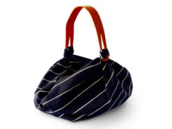 Umhängetasche Furoshiki Sutoraipu, Marine, 70 Cm -Geschirr Discounter umhaengetasche furoshiki sutoraipu marine 70 cm 1