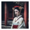 Wandbild Geisha #2, Farbig, 1:1 -Geschirr Discounter wandbild geisha 2 farbig 1 1 17