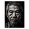 Wandbild Portrait Kajiya #1, Japanischer Schmied, Schwarz-weiß, 3:4 -Geschirr Discounter wandbild portrait kajiya 1 japanischer schmied schwarz weiss 3 4 1