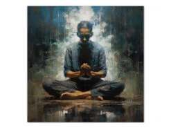 Wandbild Zazen #4, Japanische Meditation, Farbig, 1:1 -Geschirr Discounter wandbild zazen 4 japanische meditation farbig 1 1 17 1